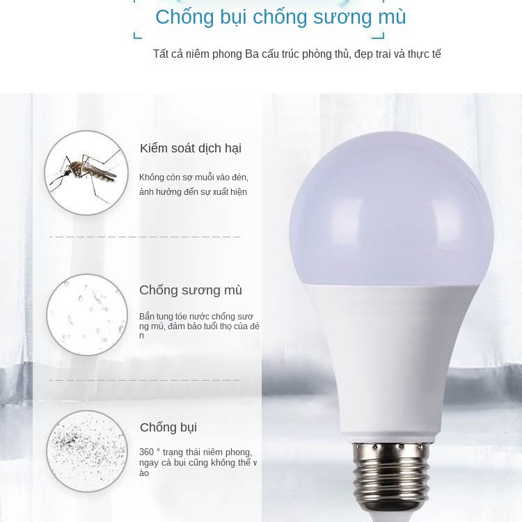 ổ cắm Đèn LED có công tắc vào bóng siêu sáng phòng tắm cầu thang nhà để xe cảm ứng tự động cơ thể con người Lig