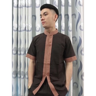 Set lãnh tụ nam - set phật tử đi lễ chùa - đồ lam đi chùa