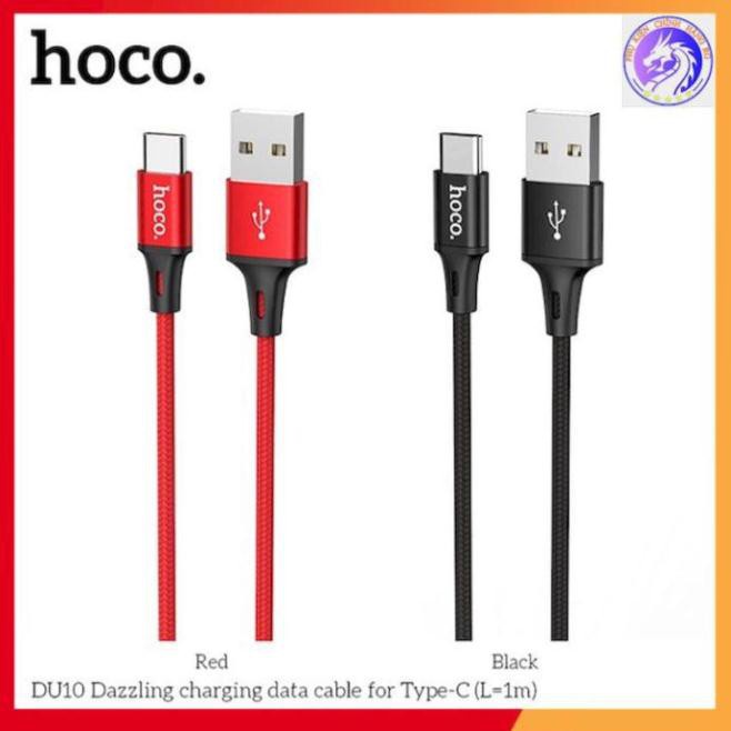 Cáp sạc nhanh 3A Hoco DU10 micro cho điện thoại android chính hãng bảo hành 12 tháng