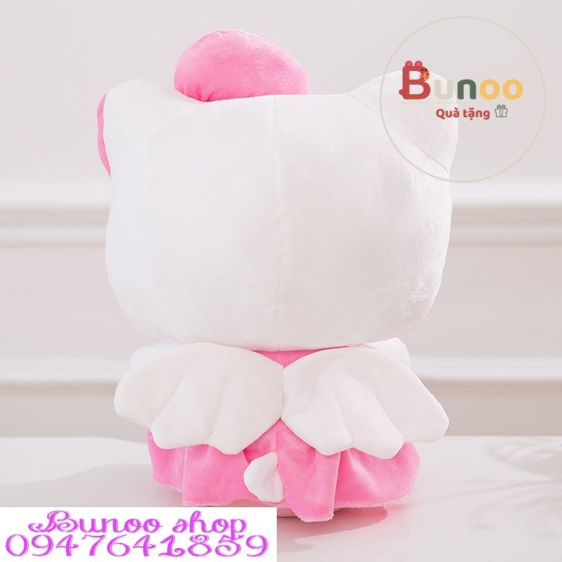 Gấu Bông Mèo Hello Kitty Váy Hồng Ôm Tim Kích Thước 35cm -45cm Bunoo shop