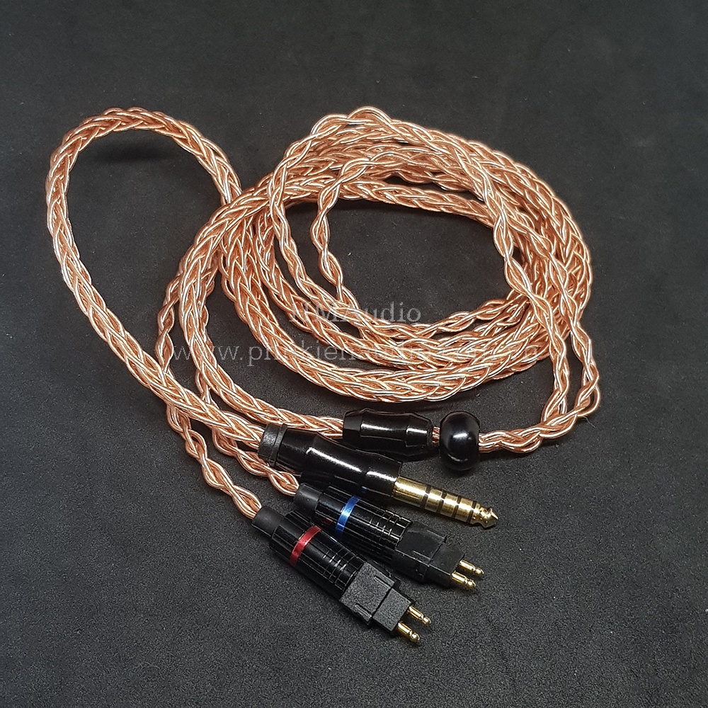 Dây tai nghe OFC đường kính 1.0mm tết 8 - Sennheiser HD650 HD600 HD660s HD25
