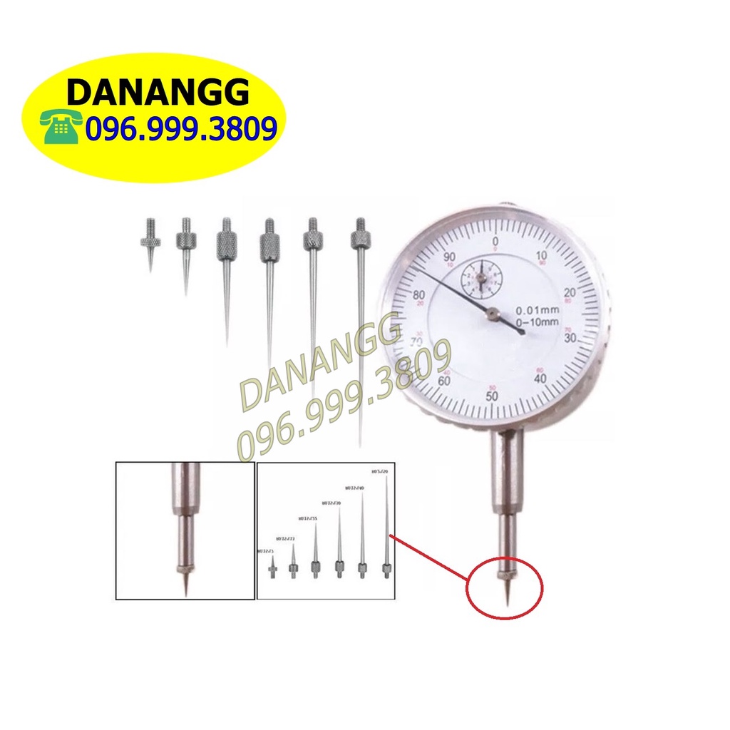 Bộ mũi 6 kim dài lắp đồng hồ so