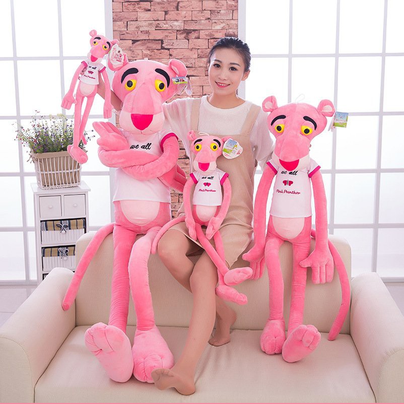 Gấu Bông Đồ Chơi Cho Bé Báo Hồng Pink Panther đủ size vải nhung cao cấp