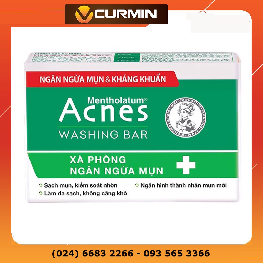 Cục xà bông ngừa mụn Acnes Washing Bar (75g) bánh xà phòng tắm hết mụn cho mặt và toàn thân cho cả nam, nữ