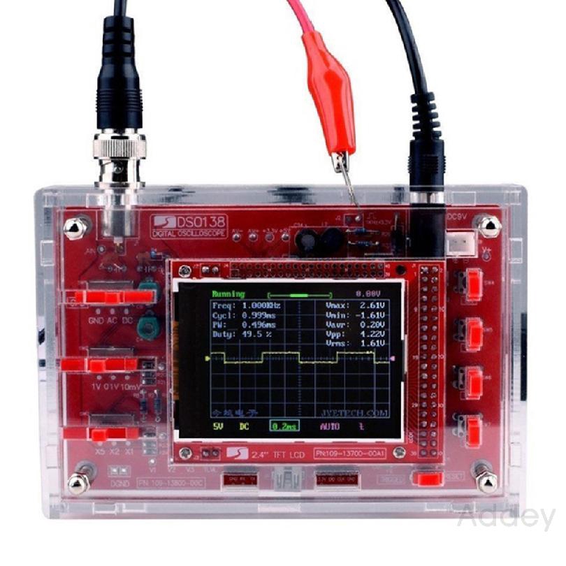 Fully Welded Assembled DSO138 2.4" TFT Digital Oscilloscope (1Msps) Probe + B1 913