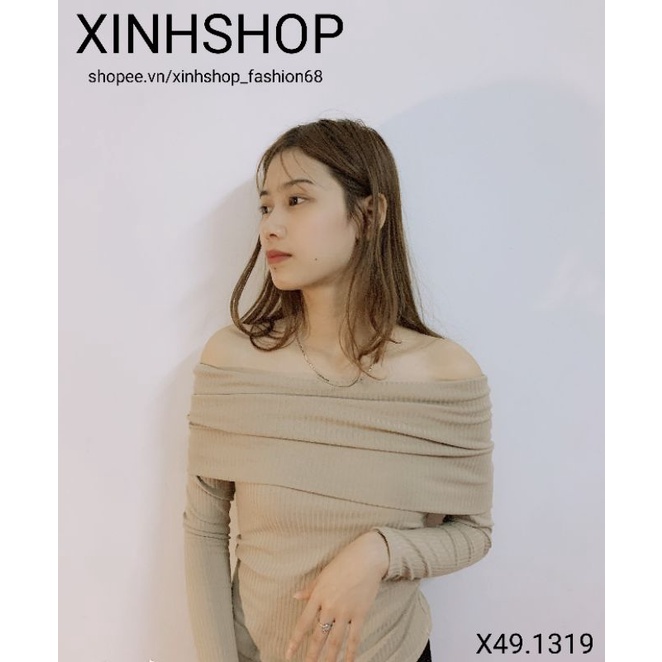 [HOT] Áo Len Tăm Trễ Vai Hàng Loại 1 Siêu Dày Dặn | BigBuy360 - bigbuy360.vn