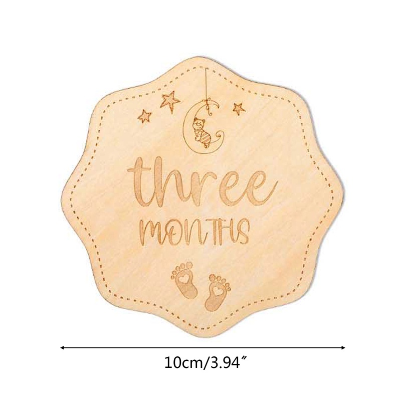 Bộ 13 Thẻ Đánh Dấu Cột Mọc Răng Hai Mặt In Họa Tiết Xinh Xắn Cho Bé