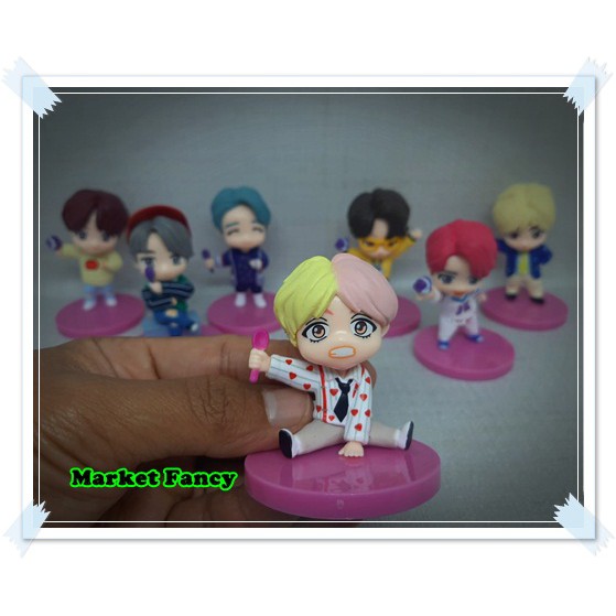 Set 7 Mô Hình Nhân Vật Trong Bts Tiny Tan X Baskin Robbins