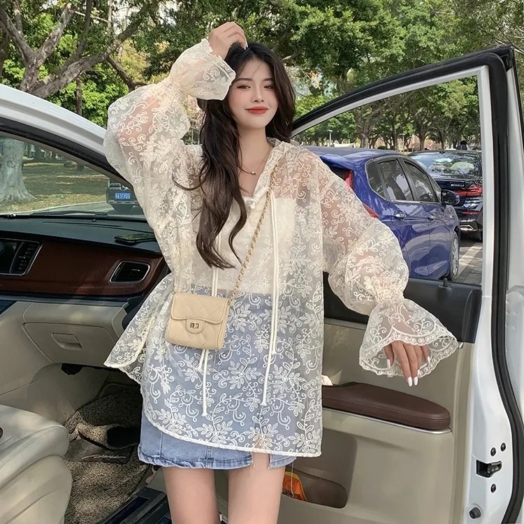 [MURIOKI] Áo Hoodie Ren Mỏng Tay Dài Chống Nắng Phong Cách Mới Dành Cho Nữ 2022