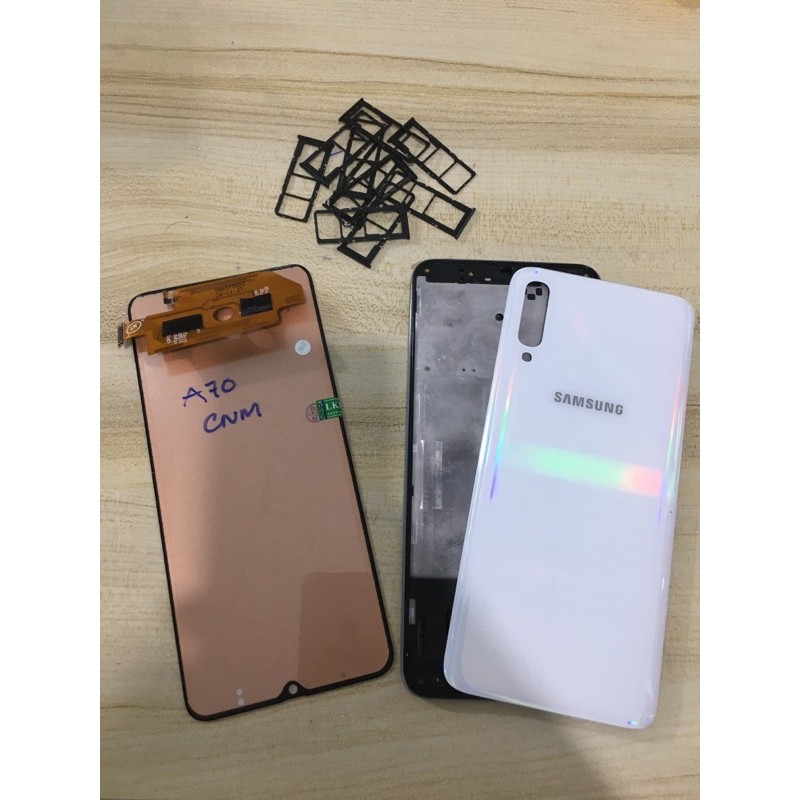 Combo Bộ Vỏ Sườn + Màn Hình Samsung A70 Tặng Kèm Khay Sim
