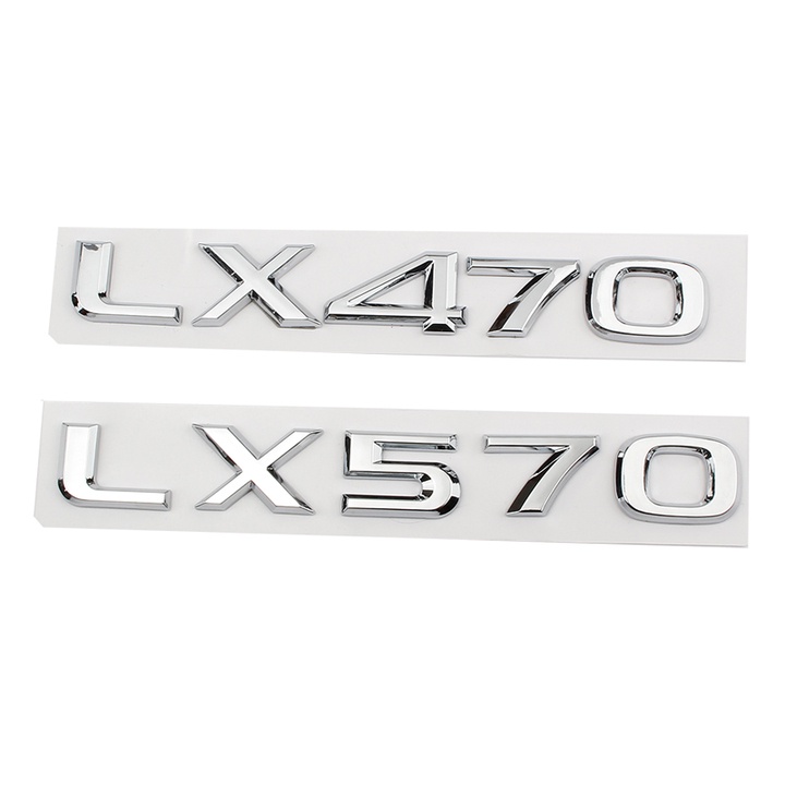 Decal tem chữ Lexus / LX470 / LX570 dán đuôi xe ô tô