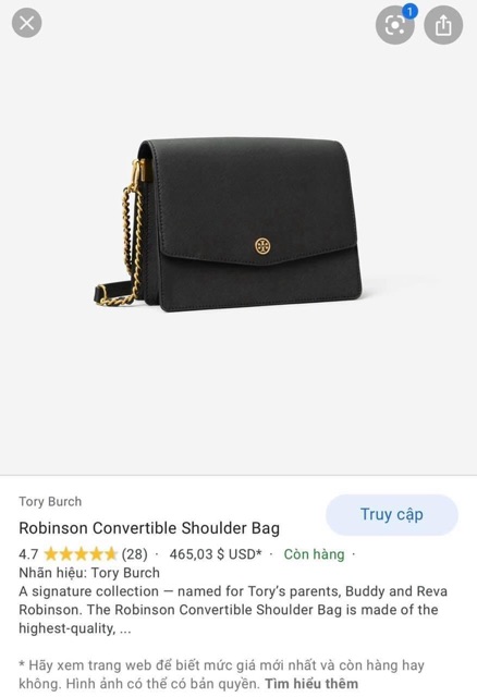 🆘RẺ NHẤT SHOPEE🆘 TÚI TORY BURCH ROBINSON