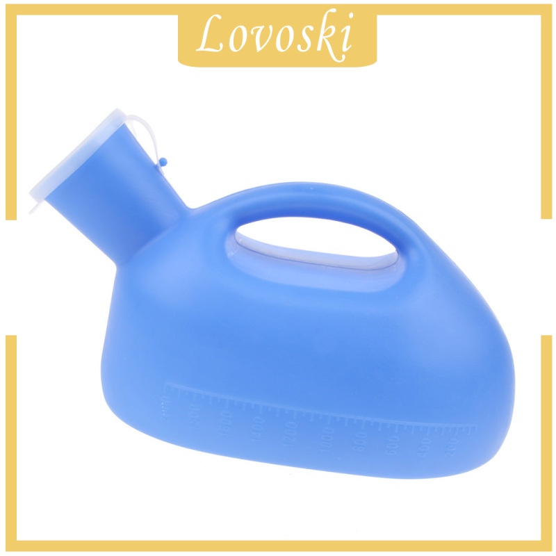 [LOVOSKI] 2000ml Portable Plastic Urinal for Men Travel ,Spill-Proof Anti Odor