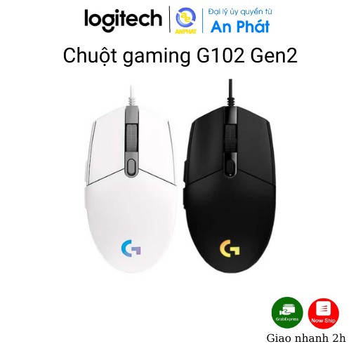 Chuột game Logitech G102 gen 2 Lightsync LED RGB - Chính hãng BH 24 tháng