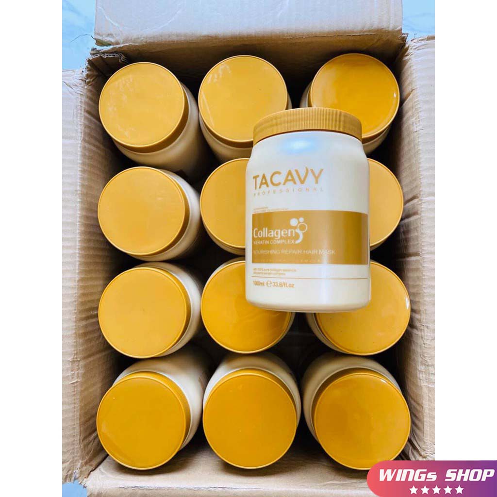 Hấp Tacavy Collagen 1000ML 🛑FreeShip🛑 Siêu Phục Hồi Tóc Hư Tổn | Hàng Chính Hãng