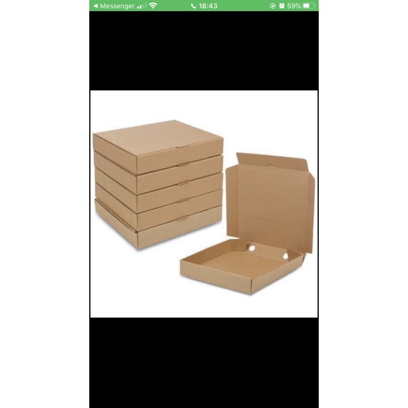 hộp pizza kt 20x20x4 cm và 25x25x4 cm và 16x16x4 cm