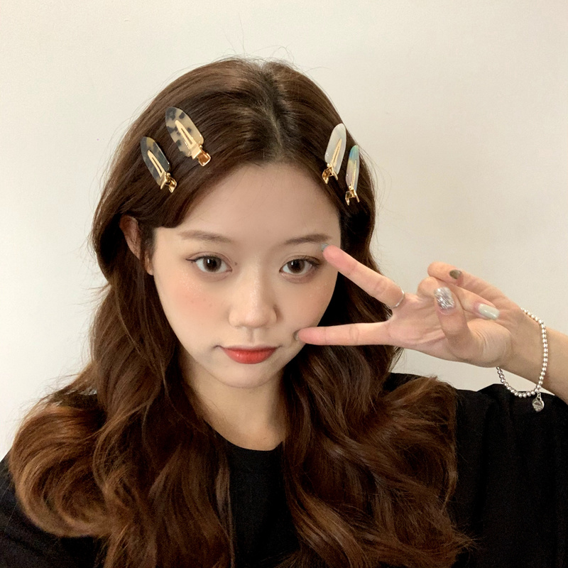 Kẹp Tóc Nữ Màu Sắc Dễ Thương Theo Phong Cách Hàn Quốc Sành Điệu