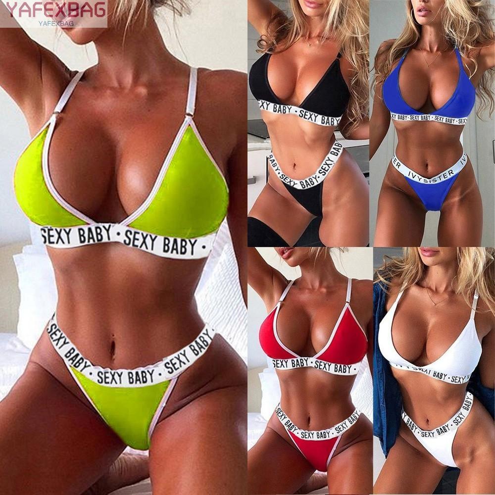 Womens Ladies Sexy Lingerie Top Bra G-String Thong Underwear Set Swimsuit M-3XL