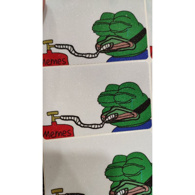 FROG PEPE - Decal Sticker Thẻ ATM  Miếng Dán Trang Trí NF2 Cards