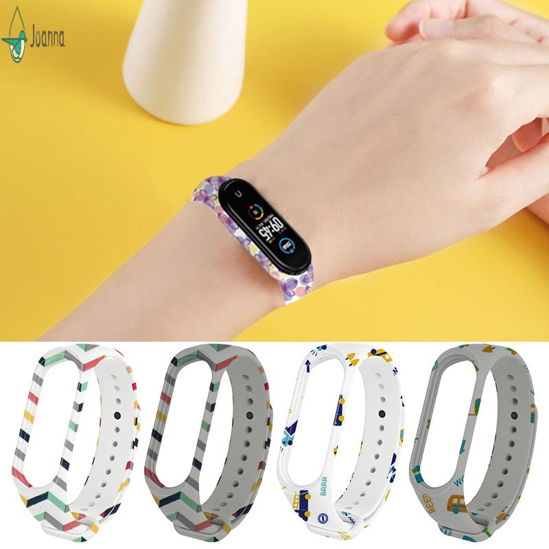 Thông Minh Dây Đeo Thay Thế Chất Liệu Silicon Màu Trơn Cho Xiaomi Mi Band 3 / 4 / 5