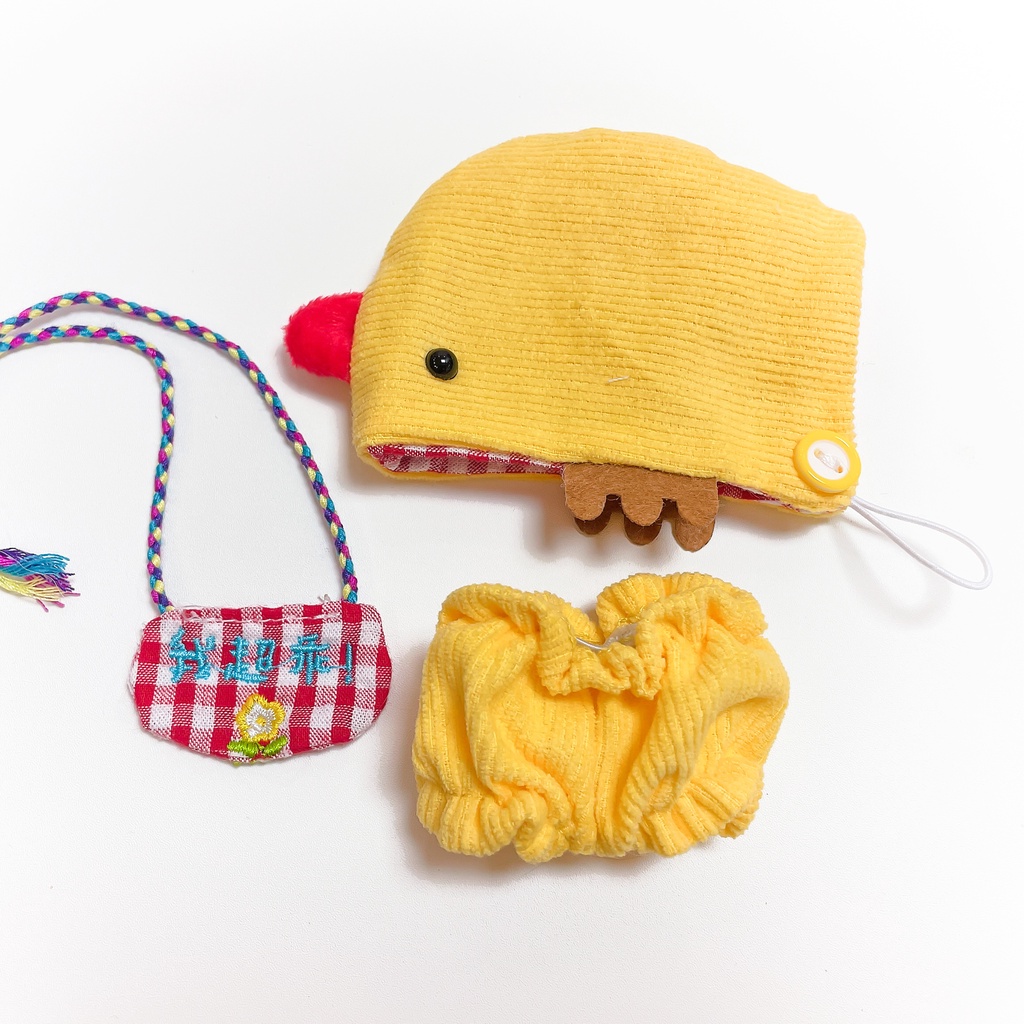 Bộ đồ Gà con chiếp cho bé doll 10cm