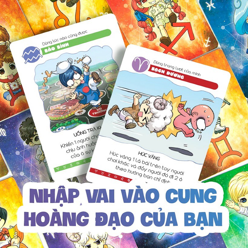 Board Game Lớp Học Mật Ngữ - Cuộc Đua Sao Chổi Và Siêu Thú Ngân Hà Về 12 Cung Hoàng Đạo - UD858