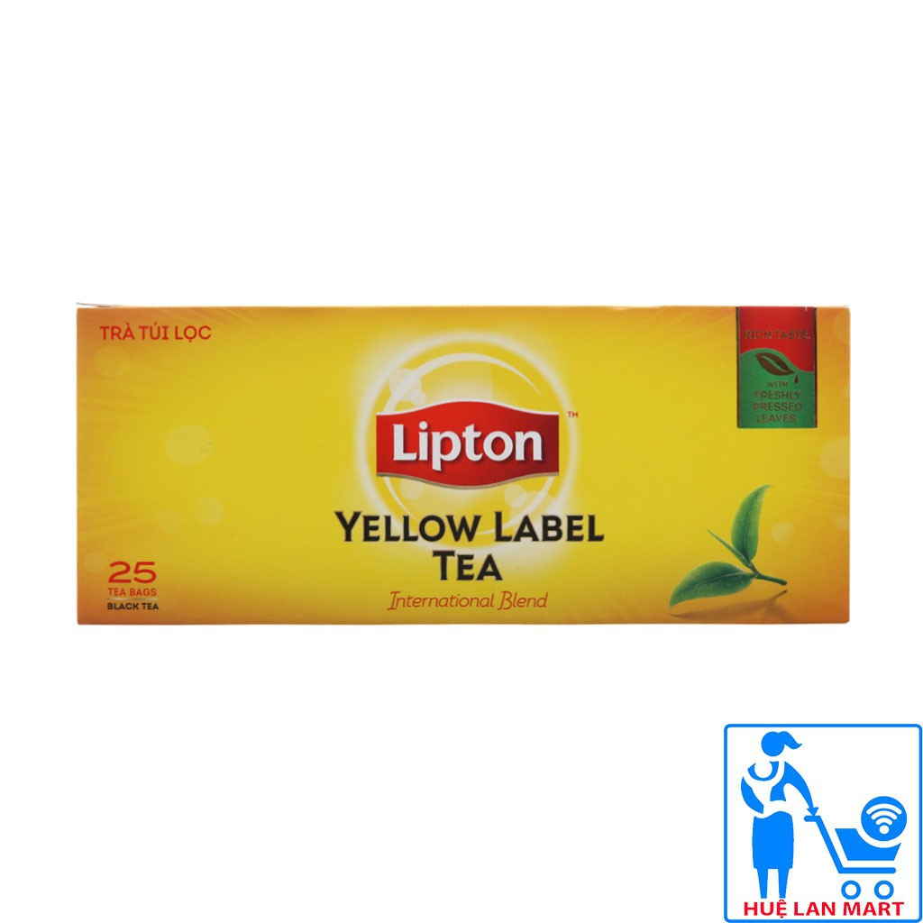 [CHÍNH HÃNG(2g x 25 túi)] Trà Túi Lọc Lipton Yellow Label Tea Hộp 50g