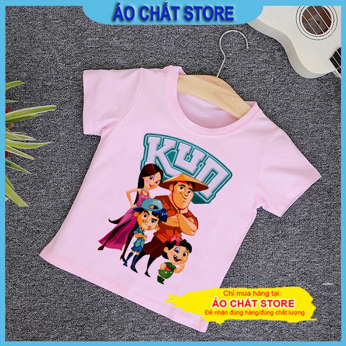 Áo thun in hình Gia Đình Kun Family nông dân siêu phàm siêu đẹp cho bé trai | bé gái KUN08