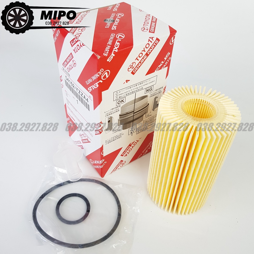 Lọc nhớt (lọc dầu) động cơ xe LX570, Lancruise, Sequoia, Tundra (Mã: 04152YZZA4 / 0415238020)