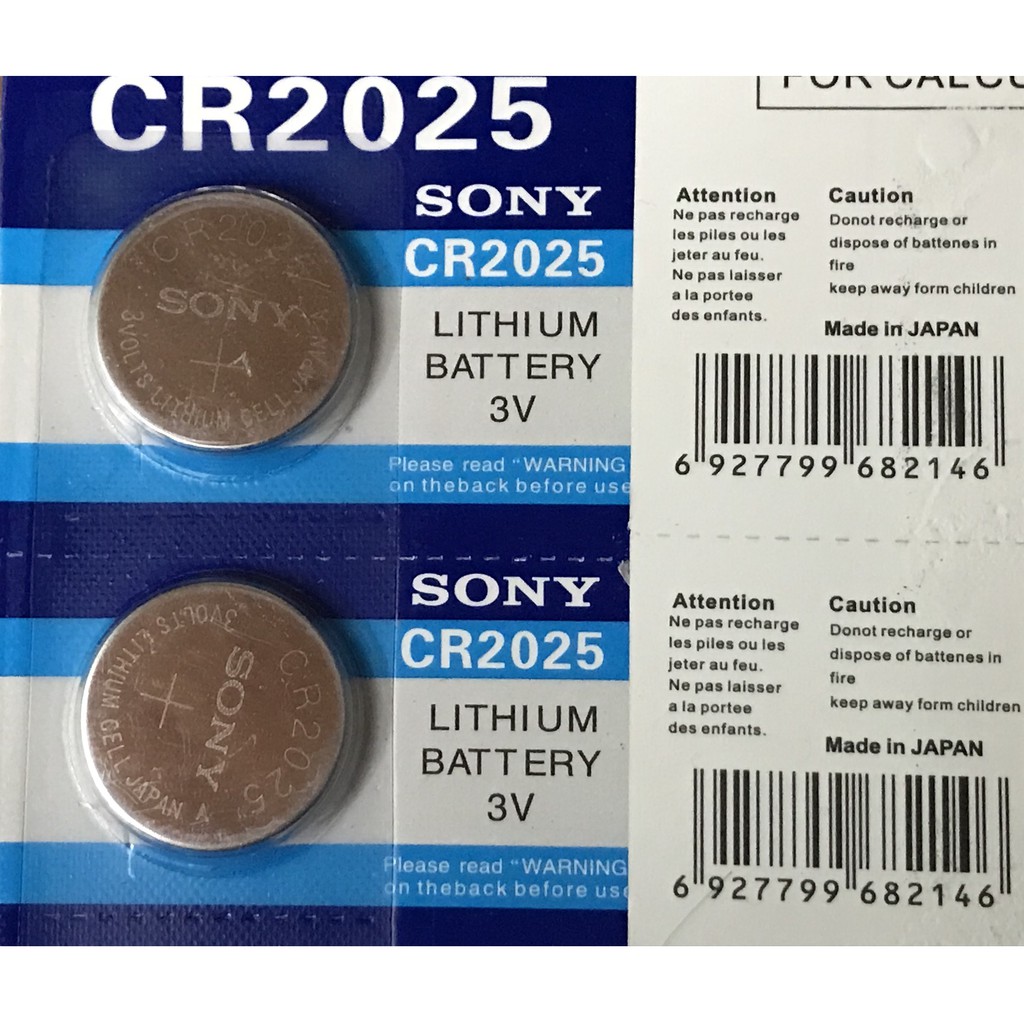 Pin Sony Japan 3V CR2023 / CR2025 / CR2016 / CR1632 / CR1620 / CR1616 / CR 1220, Pin cúc Sony Japan 3V Lithium
