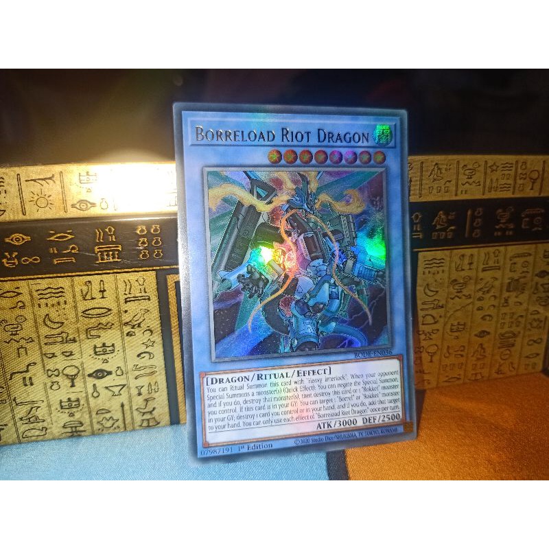 thẻ bài: Borreload Riot Dragon - BODE-EN036 - Ultra Rare 1st Edition