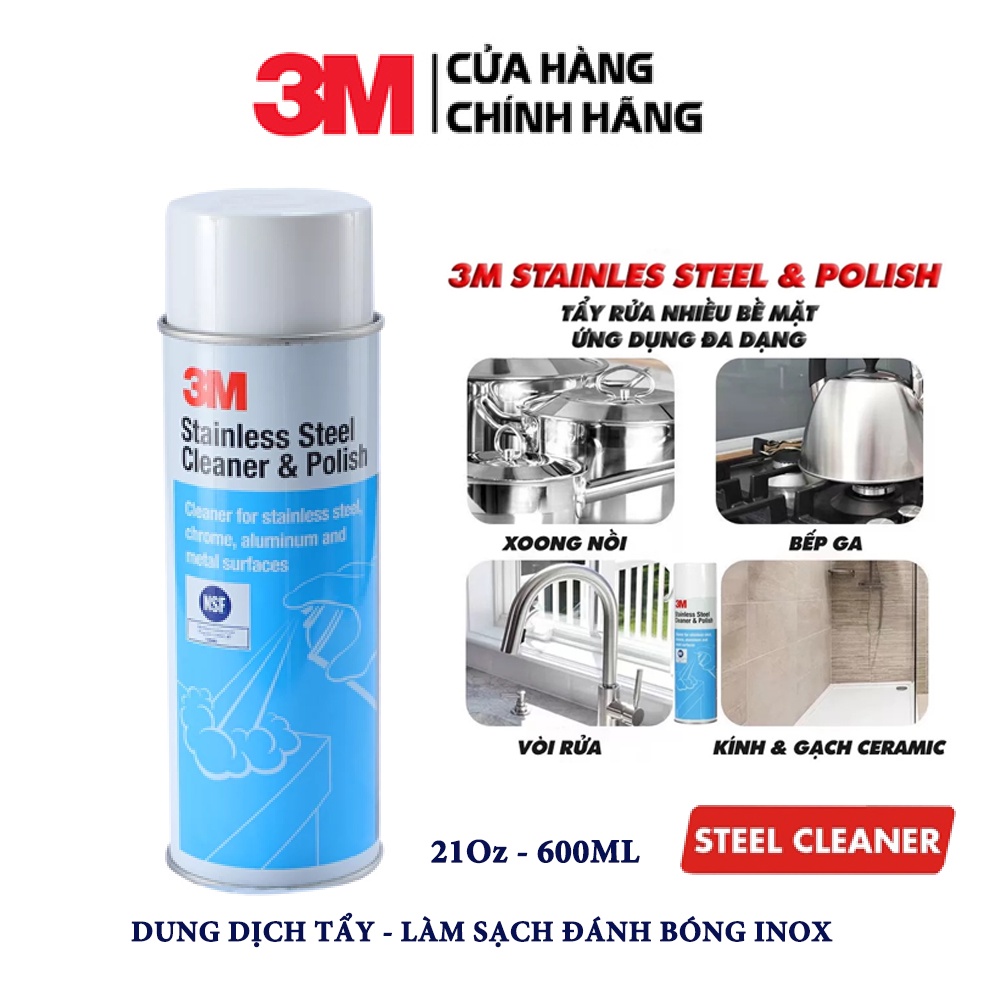 DUNG DỊCH TẨY VÀ LÀM SẠCH ĐÁNH BÓNG INOX – 3M