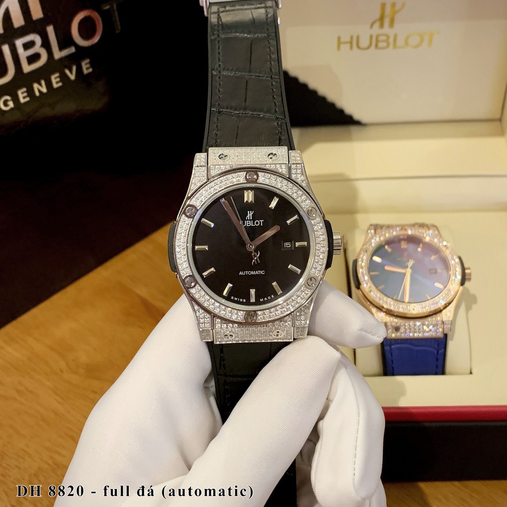 [Máy cơ] Đồng hồ nam Hublot máy cơ cao cấp chống nước, máy nhật xịn bảo hành 24 tháng | BigBuy360 - bigbuy360.vn