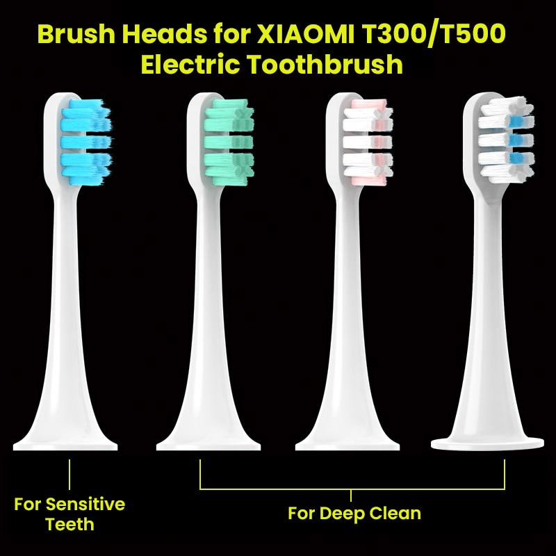 Xiaomi mijia t300 / t500 Đầu Bàn Chải Đánh Răng Điện sonic Thay Thế Chống Bụi 4 / 8 / 20 Cái