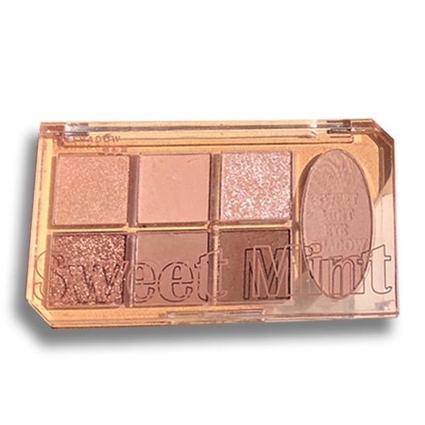 Bảng Phấn Mắt Sweetmint 7 Màu Sắc Hiệu Ứng Lì / Ánh Nhũ / Ánh Nhũ Lâu Phai Dành Cho Người Mới Bắt Đầu