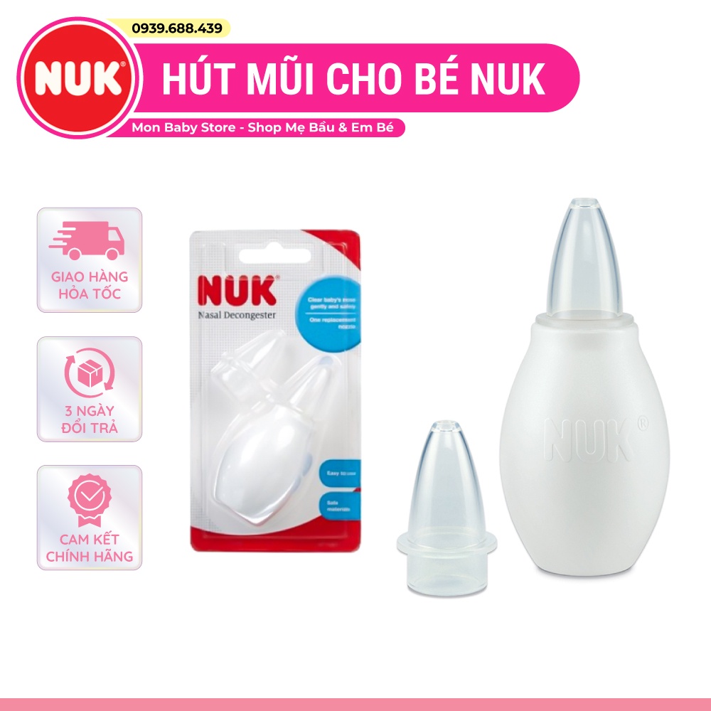 Đồ hút mũi cho bé NUK - Hút mũi trẻ em NUK bóp