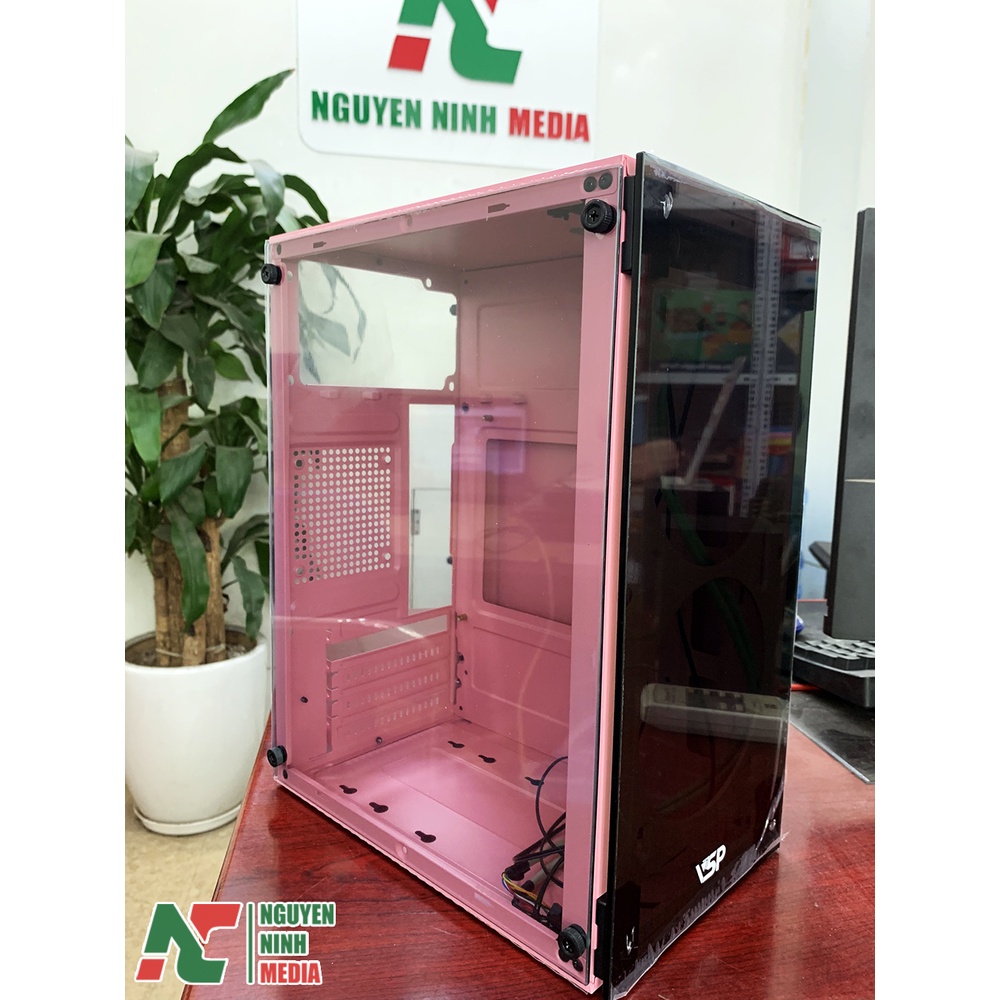 Vỏ Case Mini VSP V212 Pink  2 Mặt Kính Cường Lực - Hàng Chính Hãng