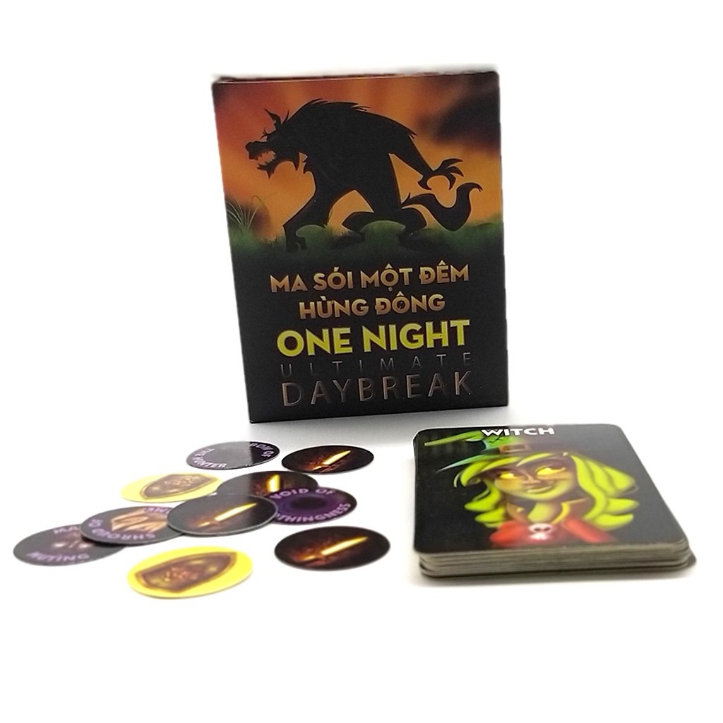 Ma Sói One Night Day Break Việt Hóa- Boardgame Cao Cấp