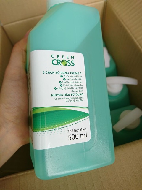 Gel rửa tay khô Green cross Chai 500ml | BigBuy360 - bigbuy360.vn