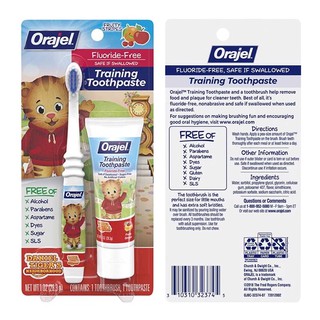 Set bàn chải & kem đánh răng Orajel cho trẻ từ 3 tháng – 4 tuổi 28,3g