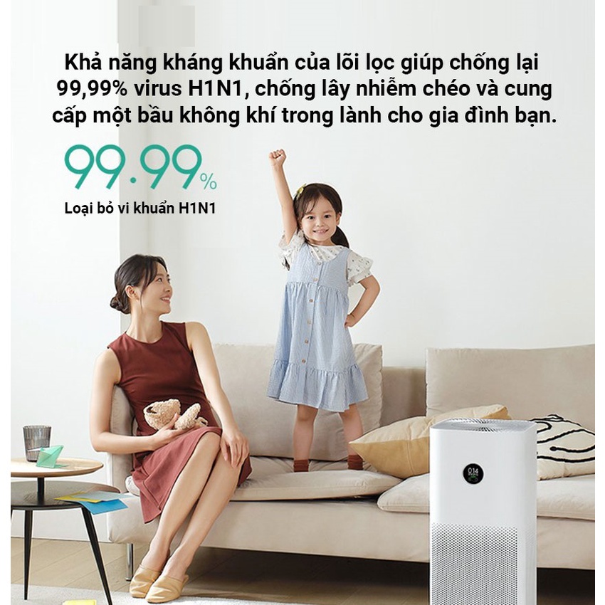 Máy Lọc Không Khí Xiaomi Smart Air Purifier 4 Pro BHR5056EU - Bản quốc tế bảo hành 12 tháng