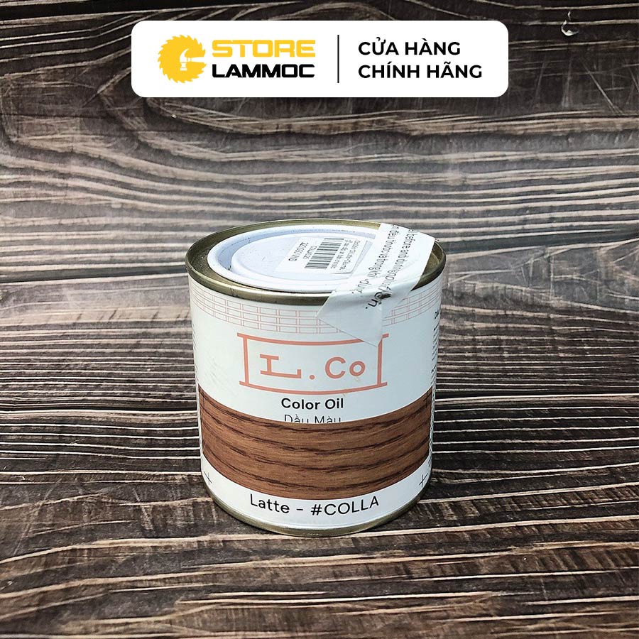 Dầu Màu Lau GỖ L.CO Màu Cà Phê Sữa LATTE Dung Tích 0.25L, 0.5L, 1.2L