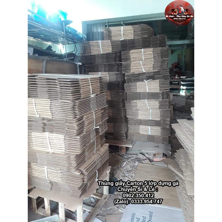 Combo 5 Thùng carton đựng gà đá - Gà nồi 60*26*38 - Gà tre 44*18*30