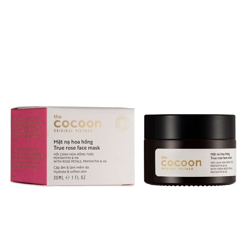 Mặt nạ hoa hồng Cocoon Garin 30ml cấp ẩm và làm mềm da