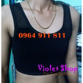 Áo nịt ngắn lưới mặc bao mát