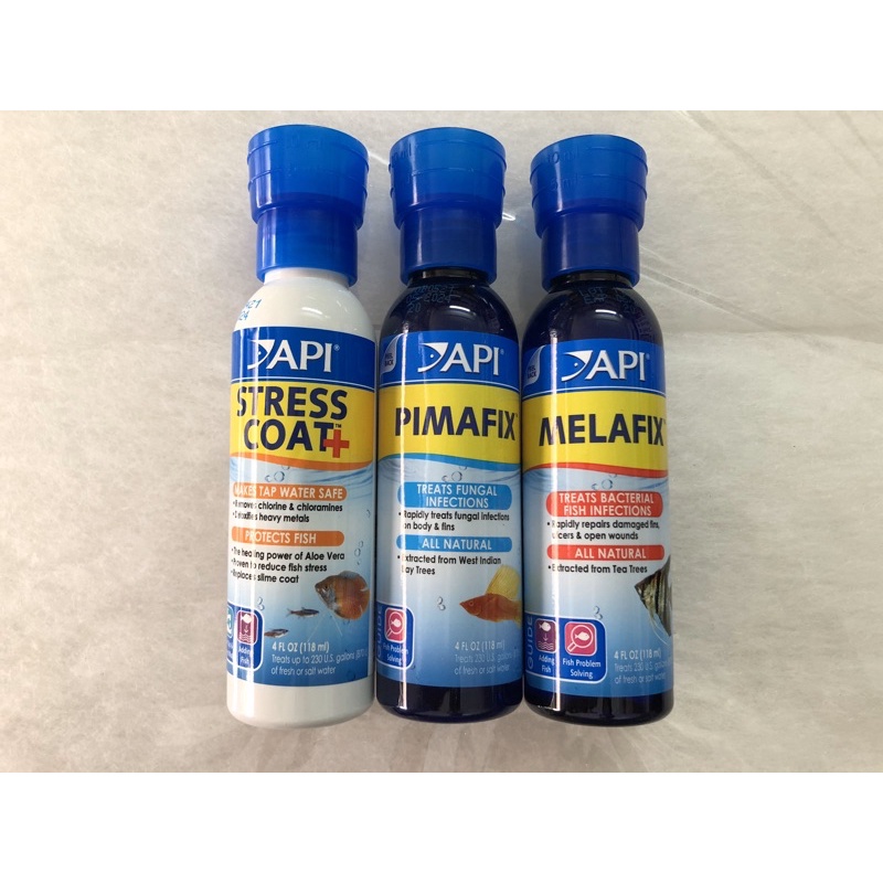 STRESSCOAT, PIMAFIX, MELAFIX - Bộ 3 Sản Phẩm Không Thể Thiếu Cho Bể Cá