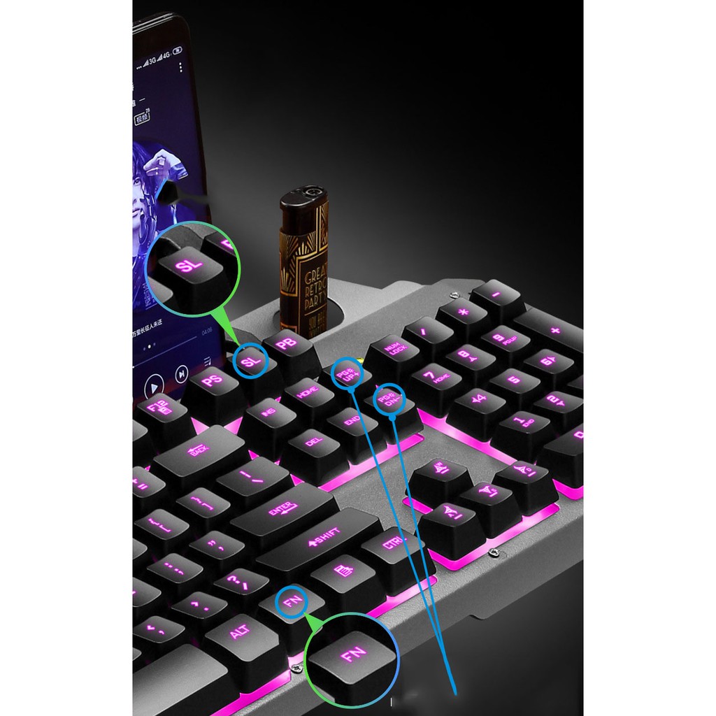 BỘ PHÍM CHUỘT GAMING CAO CẤP E88 LED PRO FULLBOX CỰC BỀN & GÕ CỰC ÊM | BigBuy360 - bigbuy360.vn