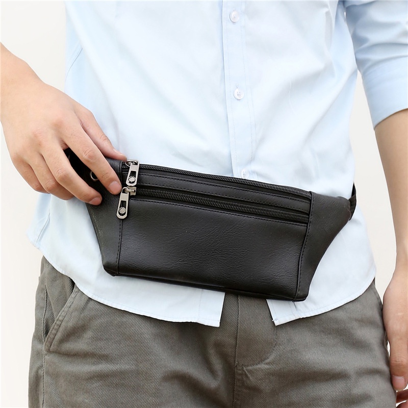 Túi da đeo chéo đa năng thời trang thể thao cho nam