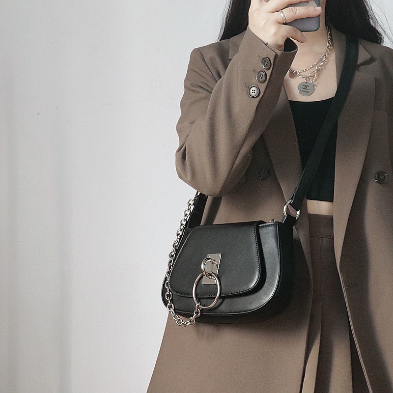 Túi xách nữ 2 dây đeo chéo, kẹp nách PHỐI XÍCH hàng Quảng Châu cá tính