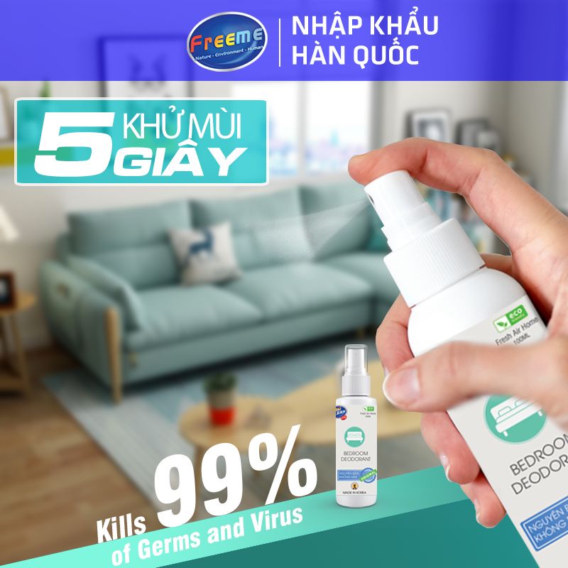 Xịt khử mùi phòng Hàn Quốc, loại bỏ mùi ẩm mốc, xịt thơm phòng, khử mùi tủ quần áo - Đem lại cảm giác thư thái